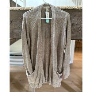 Vallerie Texture Two Pocket Cardigan - Tan